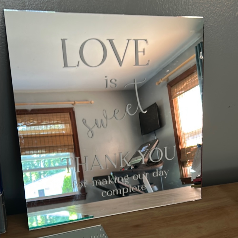 Mirror Tiles for Wedding Decor